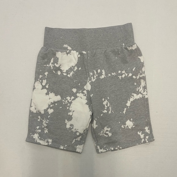 Frame Grey and White Tie-Dye Lounge Biker Shorts - Small NWT - Picture 1 of 3